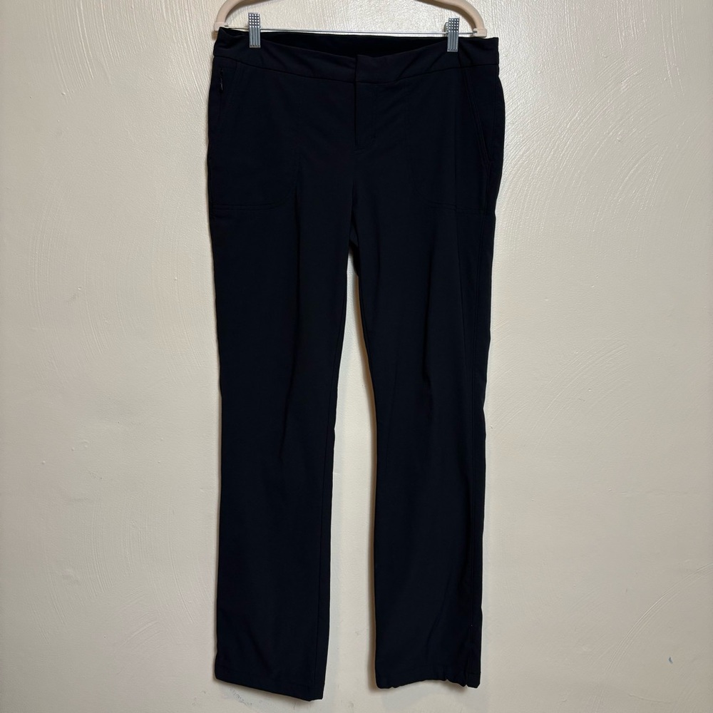 Athleta Women’s Pants Nylon Spandex Zipper Pockets Black Size 14